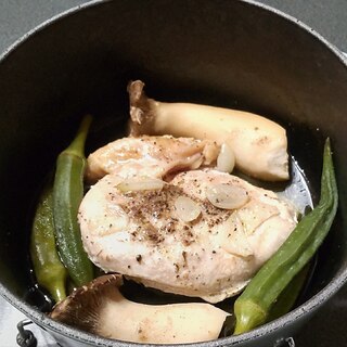 ル・クルーゼで鶏肉のオーブン焼き☆